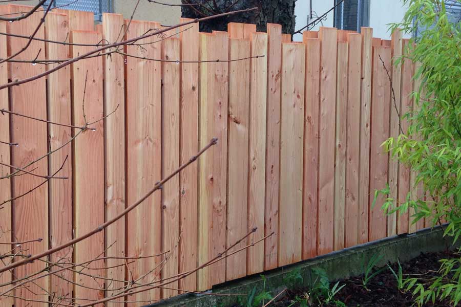 Palissade En Pin Douglas Couleur Jardin