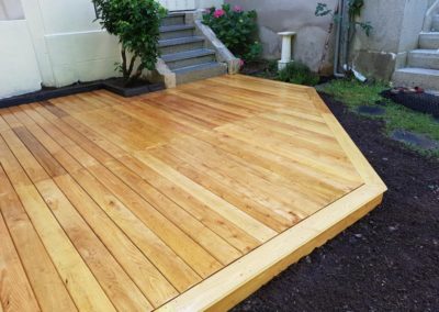 Terrasses robinier faux acacia