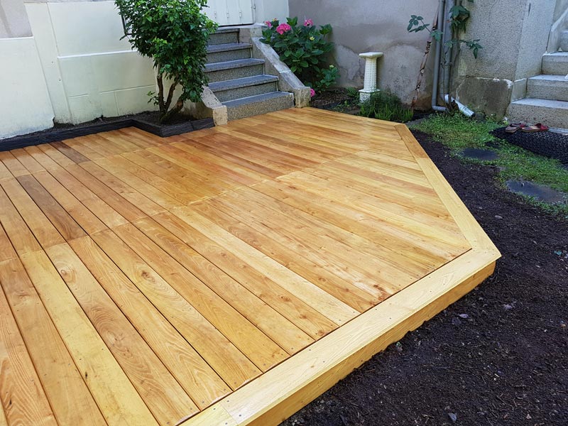 Terrasses robinier faux acacia