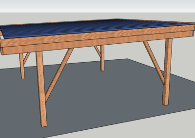 Projet en 3D de création d’un carport sur mesure