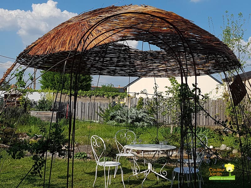 Pergola fer et osier