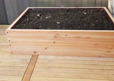 Terrasse en bois robinier et acacia